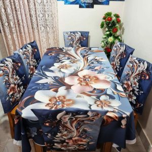 3d print korian velvet 7 pis set table cloth..