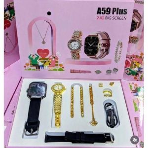 A59 Plus 2.02 Big Screen Smart Watch Gift Set