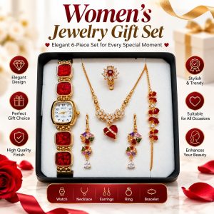 5 in 1 Ladies Watch & Jewelry Gift Set