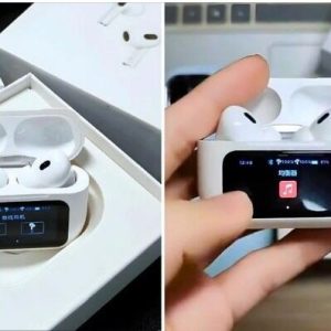 AirPods Pro White Wireless Earbuds with Smart LED Touch Display Case