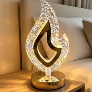 flame-shaped crystal table lamp (0 reviews)