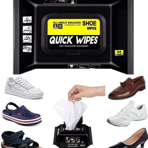 Disposable Shoe Cleaning Wipes (1 Pack of 80 Pcs)