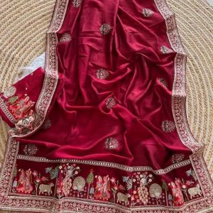 Embroidery saree