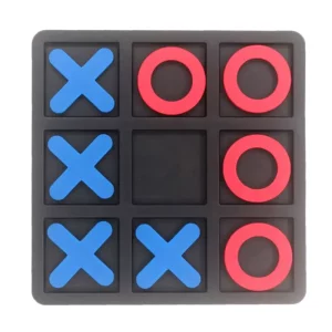 Interactive Wooden Tic Tac Toe (O X Game) Board & Puzzle