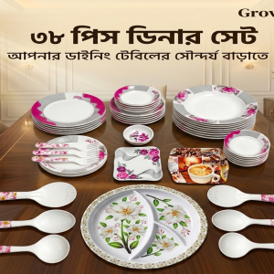 Nova 38 Pcs Premium Melamine Dinner Set