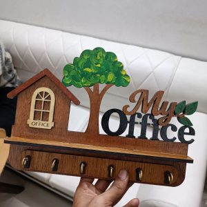 Wooden key holder (my office)